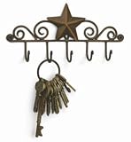 Key Rack Holder~star~ Wall~ Neckace Organizer~Black and Copper Finish