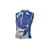 Descente 2008 Women's Genesis Sleeveless Cycling Jersey - Delicate Flower/Marine/Azure - 13522dfmraz
