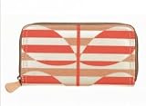 Orla Kiely Stripy Stem Print Big Zip Wallet - Sunset