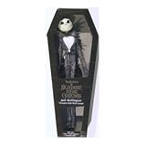 Nightmare Before Christmas Jack Skellington Poseable Doll with Sound in Coffin