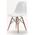 Charles & Ray Eames Style Style DSW Eiffel Dining Lounge Chair (White) by Lavin Lifestyle