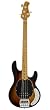 Ernie Ball Music Man Classic Collection StingRay 4 String Bass - Single Humbucker Tobacco Burst Finished Birdseye Maple Neck Black Pickguard