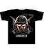 Call of Duty 4 Soldier Glasses and Flame Thrower Black T-shirt