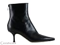 Jimmy Choo Women's Black Lambskin Ankle Boots Heels Shoes