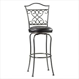 Wayland 24" Swivel Counter Stool in Pewter