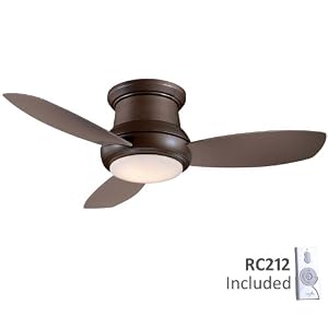Minka-Aire Fans F519-ORB 52 Concept II Contemporary Flush Mount Bronze Ceiling Fan w... by Minka Aire