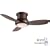 Minka-Aire Fans F518-ORB 44" Concept II Contemporary Flush Mount Bronze Ceiling Fan w Lgt & Remote