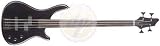 Fretless, 4 String Fusion Electric Bass Guitar Black