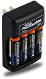 Power2000 110/220V AA Battery Charger with 4 2700 mAh Batteries