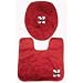 Nebraska Cornhuskers Bathroom Set (Toilet Seat Cover & Floor Mat) NCAA