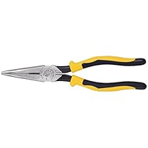 Klein Tools J203-8 Journeyman Heavy-Duty Side-Cutting Long-Nose Pliers, 8-Inch
