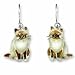   - Clearly Charming Birman Sterling Silver and Enamel Earrings