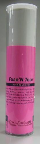 Fuse n Tear Iron On Embroidery Stabilizer 12 inch x 12 yard