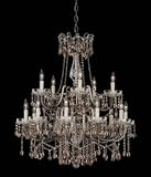 Nulco Lighting 295-15-PBA-01-STO Cascade Polished Bronze Antique Chandelier Polished Bronze Antique