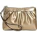 Coach Leather Small Leah Wristlet Cosmetic Case Bag 42350 Gold