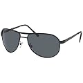 Spiegelbrille, Pilotenbrille f�r schmale Kopfformen, Fliegerbrille mit schwarzem Metallrahmen