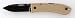 Ka-Bar Dozier Folding Hunter, Coyote Brown Handle, Black Blade, Pl. KB4062CB