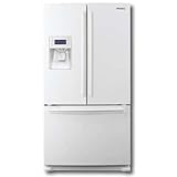 Samsung Refrigerator With French Doors, 26 Cu. Ft. White - Samsung RF267AEA ....