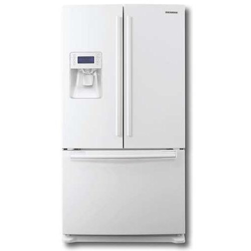 Samsung Refrigerator With French Doors, 26 Cu. Ft. White - Samsung RF267AEABWP