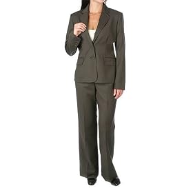 Petite Anne Klein 3-Button Pant Suit