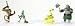 Kung Fu Panda Master Monkey & Master Mantis one set of 2-figures