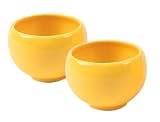 Livestrong by Chantal Jasmine Tea Cup, Set of Two, Glossy Golden Gloss Yellow