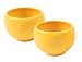 Livestrong by Chantal Jasmine Tea Cup, Set of Two, Glossy Golden Gloss Yellow