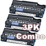 (3 Pack) Brother Compatible DR-200 DR200 Laser Toner Drum, 20,000 Pages, Black
