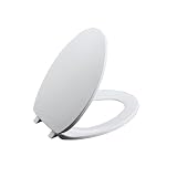 KOHLER K-4664-95 Brevia Elongated Toilet Seat, Ice Grey