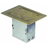 Thomas & Betts 71WDS Floor Box Outlet Kit- BRASS