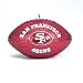 Wax NFL Football candles can add a spark to any football fan's home. An official team logo decorates the front of the candle, while an NFL and Wilson logo are on the back. Each candle comes packaged in cellophane wrapping and a white box.