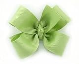 ~ Blooming Bows Mini Grosgrain Clippie Bubble Gum Pink