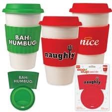 Eco Cup Bah Humbug! Cup Sleeve and Lid