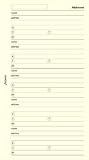 Filofax Papers Name, Address, E-mail, Phone, Fax, Mobile Pocket Size - FF-210253