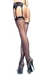 Vinyl 6 Panel Garter Belt (Black-One Size)