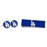 MLB Los Angeles Dodgers Cufflinks and Money Clip Gift Set