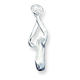 Sterling Silver Ballet Slipper Charm with 20 inch Sterling Silver Chain