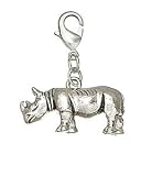 Pilgrim Charms Sterling Silver Plated Rhino