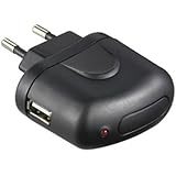 Produkt-Bild: MaryCom PowerPlug Steckdose auf USB Ladeger&auml;t f&uuml;r iPods und USB aufladbare MP3-Player schwarz