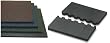 Set of 2 Interlock Rubber Flooring (4'x4'x1/2")