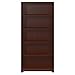 Bush Furniture Tall 5 Shelf Bookcase, Large Open Bookshelf, Sturdy Display Cabinet for Living Room or Home Office, Cabot Collection, Harvest Cherry