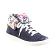 Coach Erikka Denim Blue High Top Poppy Flap Sneaker Tennis Shoes 7.5