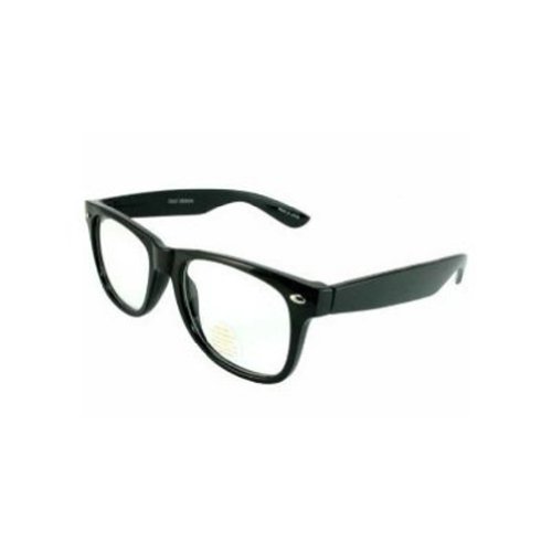 Wayfarer Black Clear Lens