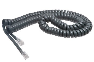 Toshiba 12 Ft Gray Handset Cord For DKT3000 Series Phones - In Factory Sealed Bag