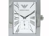 Emporio Armani Gents Stainless Steel Bracelet Watch with Silver Dial