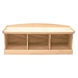 IMAGE OF Indoor Cubby Benches Whitewood Entryway Bench - BE-50