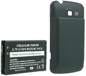 EZCell 2600 mAh Extended Li-On Battery with Black Battery Door for LG Enlighten VS700 - Retail Packaging - Black