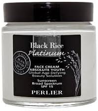Perlier Black Rice Platinum Face Cream Absolute Youth SPF 15 Huge 3.3 Fl Oz Jar