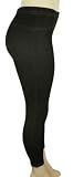 Sexy Skinny Jeans Faux Denim Leggings Cotton Jeggings Black L XL