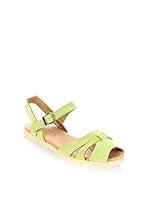 Bueno Sandalias planas (Verde)